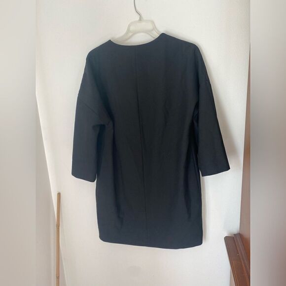 Zara 3/4 sleeve black asymmetrical front jacket size medium - Picture 16 of 16